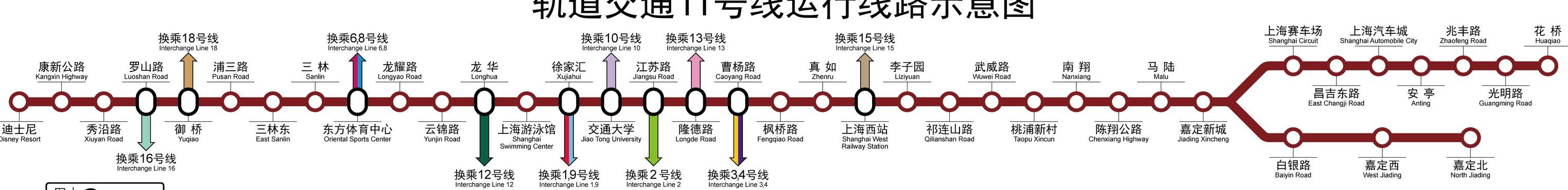 上海地铁11号线站点(上海11号线怎么坐？)
