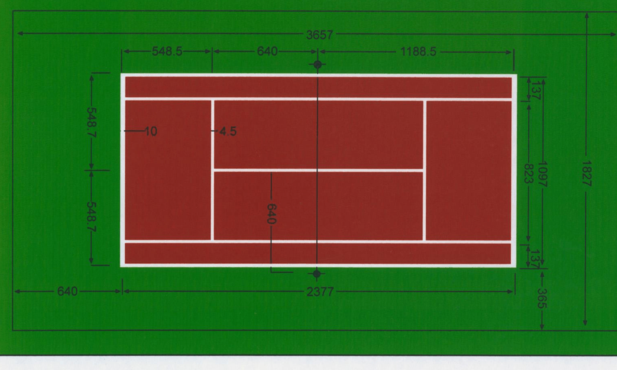 网球场标准尺寸(国标篮球场和网球场都是啥尺寸？)