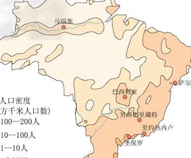 巴西人口和国土面积（日本购买巴西国土面积）