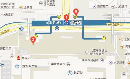 北京火车站地图（北京火车站地图分布图）