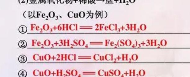 氧化铜与稀盐酸反应（氧化铜与稀盐酸反应的化学方程）
