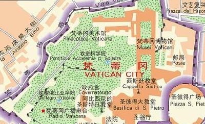 梵蒂冈城国（梵蒂冈城国地图）