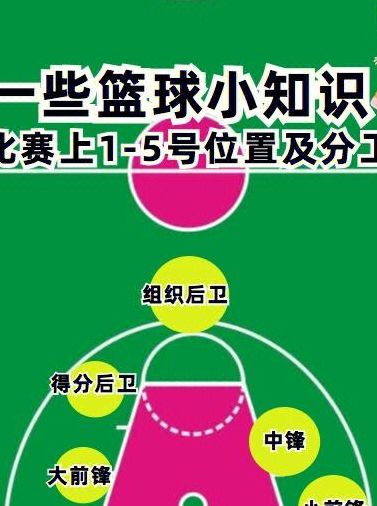 篮球1到5号位站位图（篮球五个位置详解）