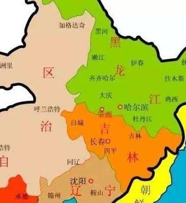 东三省地图（东三省地图高清版大图）