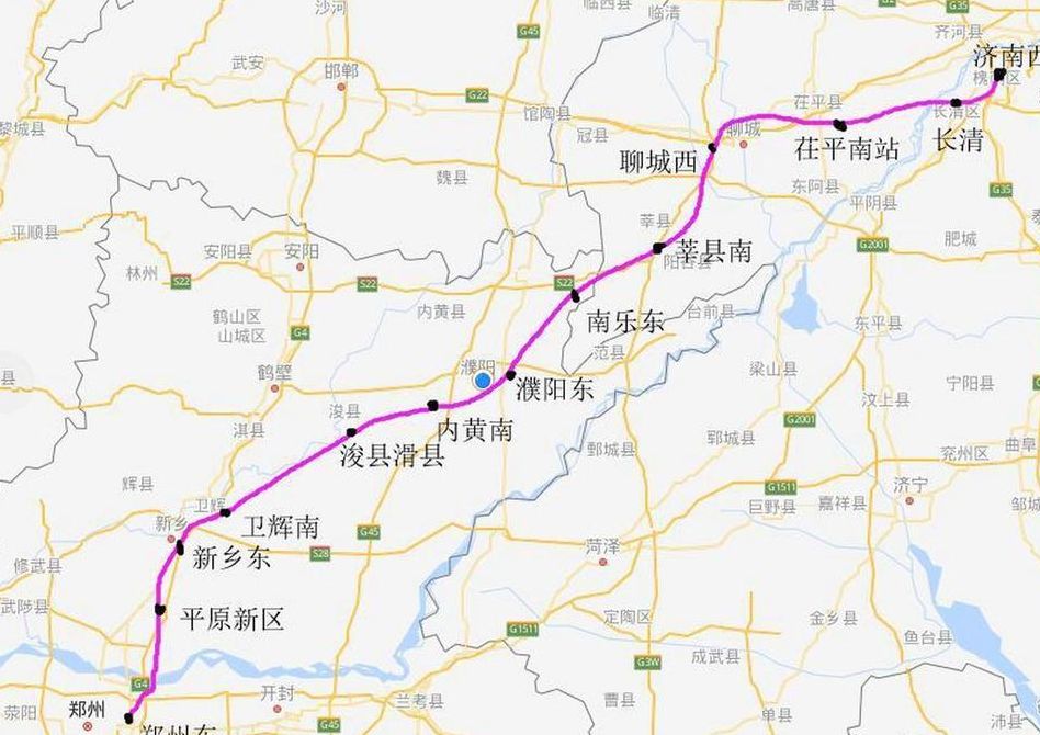济南到郑州高铁（济南到郑州高铁路线）