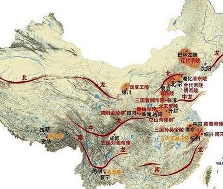 中国龙脉分布图（全国龙脉分布图）